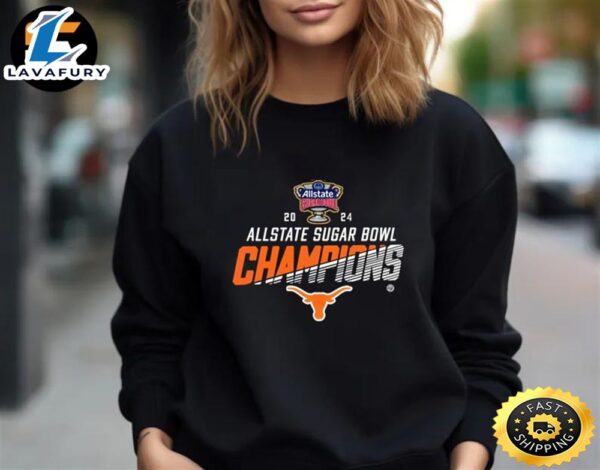 Official Texas Longhorns 2024 Allstate Sugar Bowl Champions Cfb Playoff Unisex T-Shirt