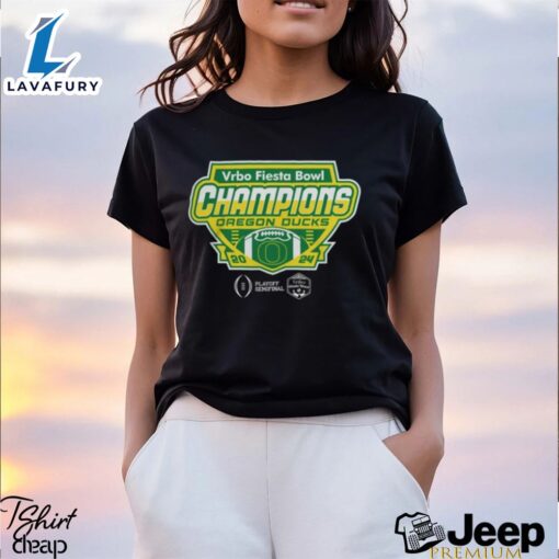 Oregon Ducks 2024 Fiesta Bowl Champions Shirt Black