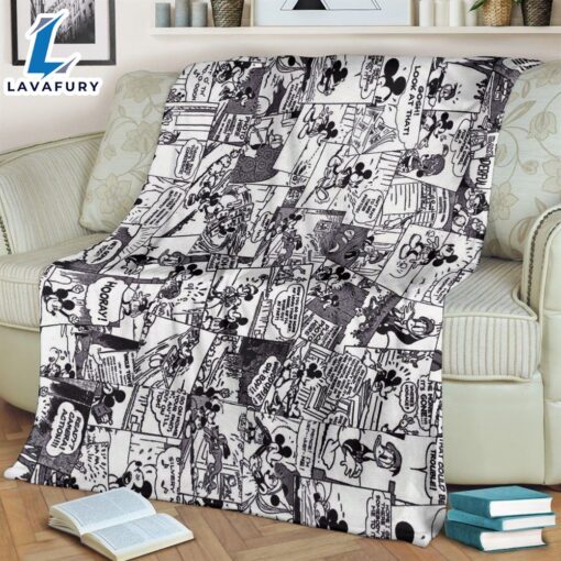 Original Mickey Comic Disney Fleece Blanket Gift For Fan