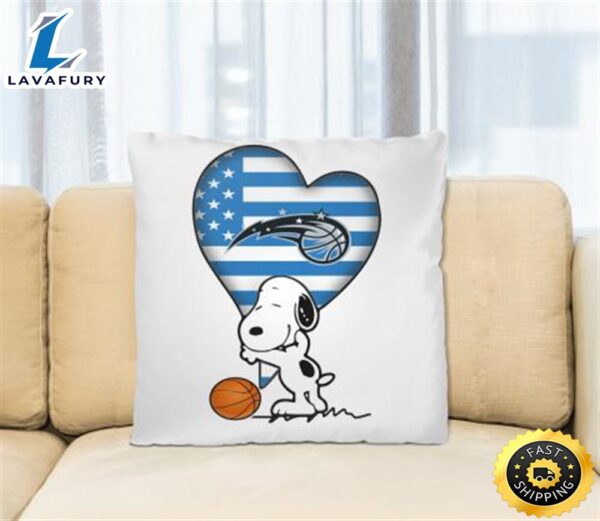 Orlando Magic NBA Basketball The Peanuts Movie Adorable Snoopy Pillow Square Pillow