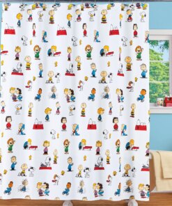 Peanuts Snoopy And The Gang Fabric Shower Curtain