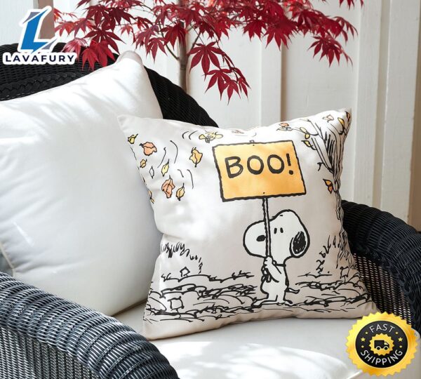 Peanuts Snoopy Boo Outdoor Pillow