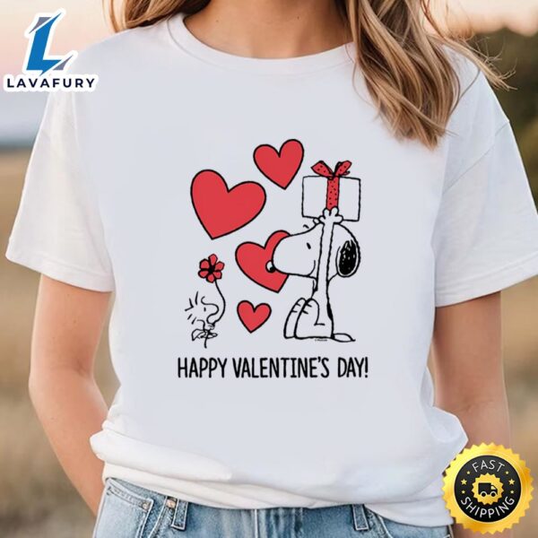 Peanuts Snoopy Happy Valentines Day T-Shirt