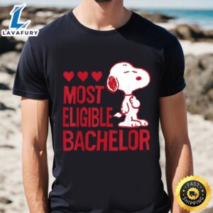 Peanuts Snoopy Valentine’s Bachelor T-Shirt
