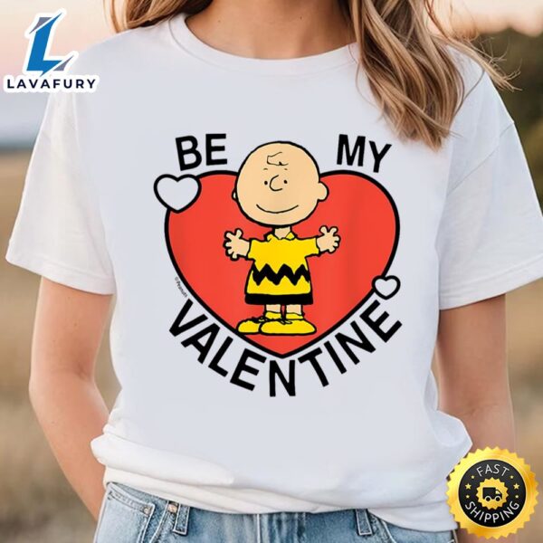 Peanuts Valentine Charlie Brown Heart T-Shirt