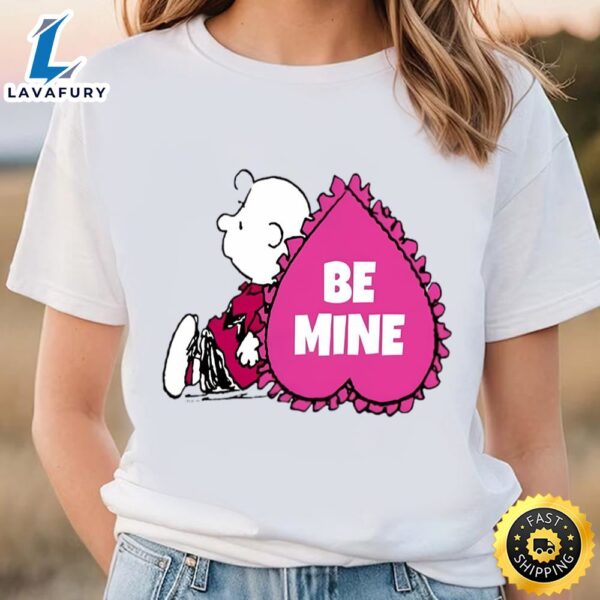 Peanuts Valentine Day Charlie Brown Heart T-shirt