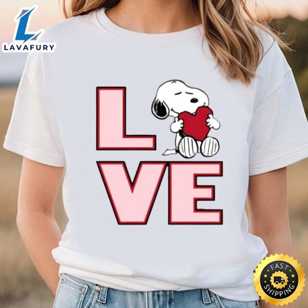 Peanuts Valentine Snoopy Love Youth T-Shirt