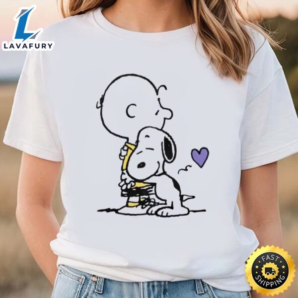 Peanuts Valentine’s Day Charlie Brown And Snoopy T-Shirt