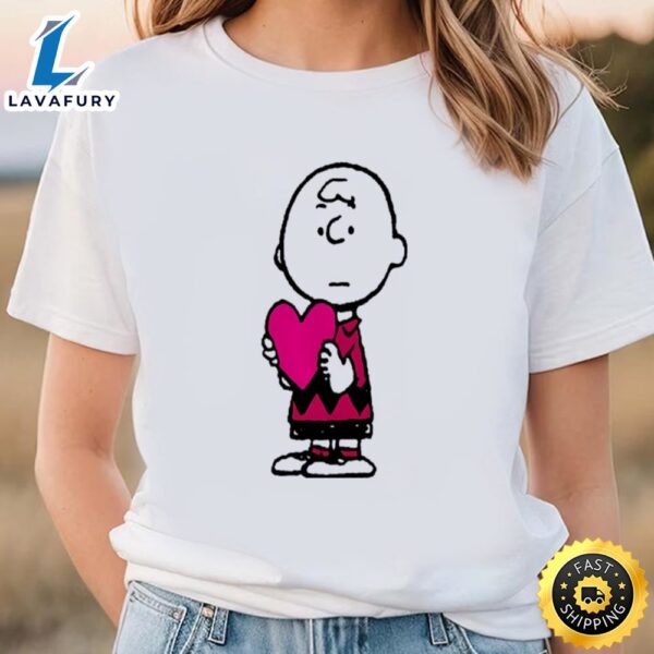 Peanuts Valentine’s Day Heart Charlie Brown Toddler T-shirt