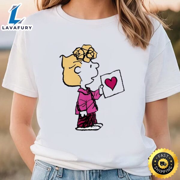 Peanuts Valentine’s Day Sally Valentine Card T-Shirt