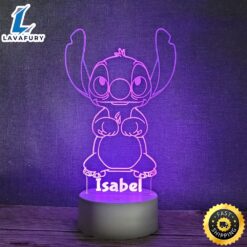 Personalised 3d Led Stitch Night…