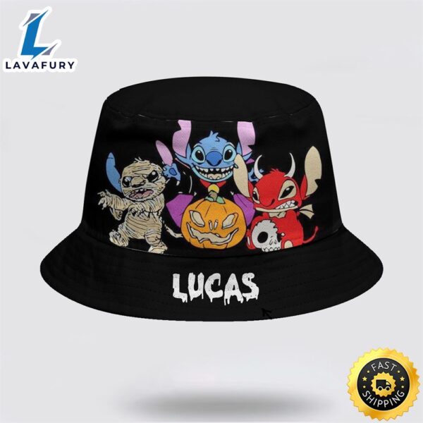 Personalized Halloween Stitch Horror Bucket Hat