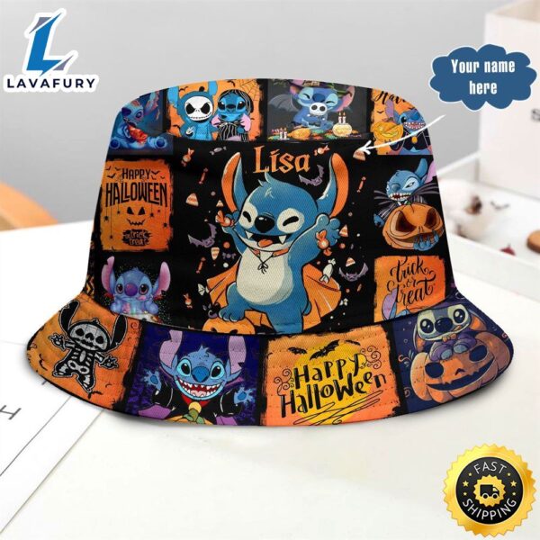 Personalized Halloween Stitch Patterns Bucket Hat