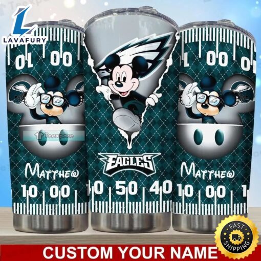 Personalized Name Eagles Mickey The Observer Tumbler