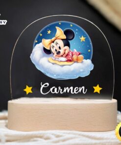 Personalized Night Light Mickey Mouse – Lamp For Kids With Name