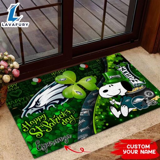 Philadelphia Eagles NFL-Custom Doormat The Celebration Of The Saint Patrick’s Day