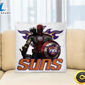Phoenix Suns NBA Basketball Captain America Thor Spider Man Hawkeye Avengers Square Pillow
