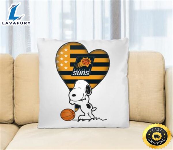 Phoenix Suns NBA Basketball The Peanuts Movie Adorable Snoopy Pillow Square Pillow