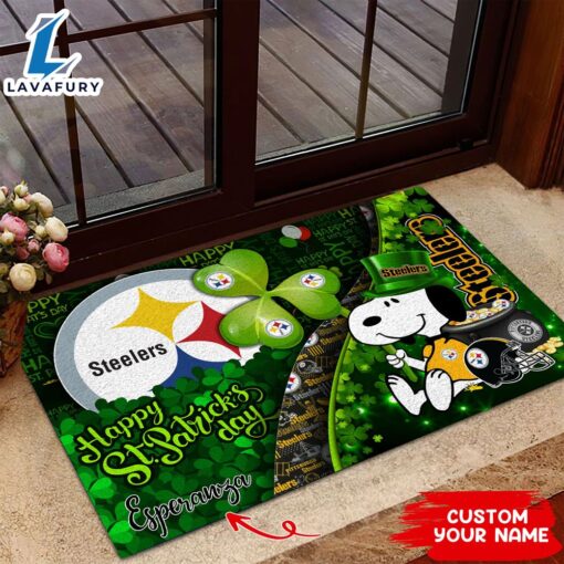 Pittsburgh Steelers NFL-Custom Doormat The Celebration Of The Saint Patrick’s Day