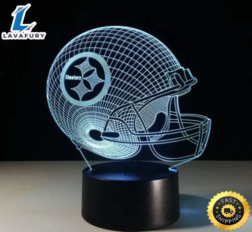 Pittsburgh Steelers Nfl Football Team 3d Led Light Lamp Home Decor Gift