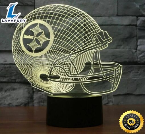 Pittsburgh Steelers Nfl Football Team 3d Led Light Lamp Home Decor Gift For Fans