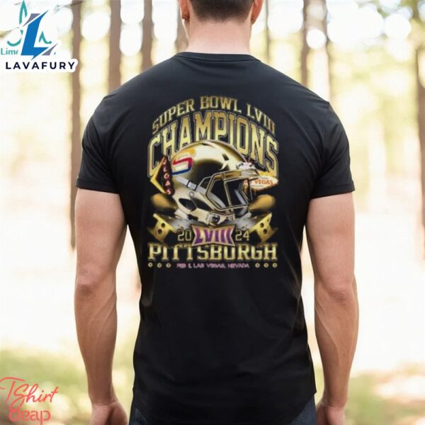 Pittsburgh Super Bowl Champions 2024 ‘Gold Rush Vintage’ Kids T Shirt