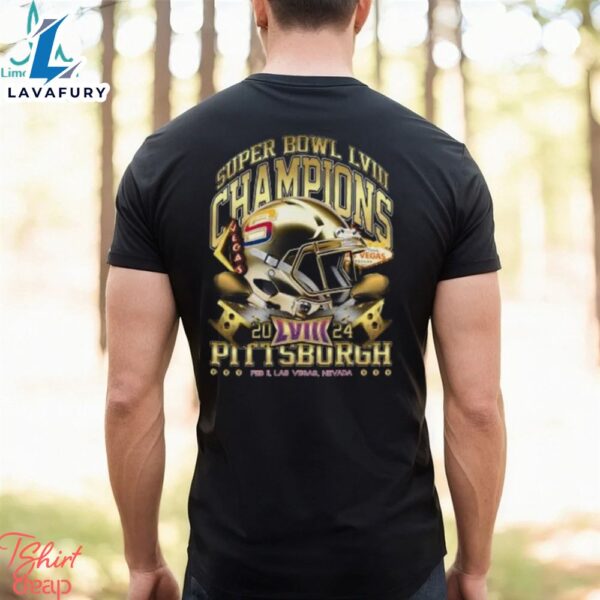 Pittsburgh Super Bowl Champions 2024 ‘Gold Rush Vintage T Shirt