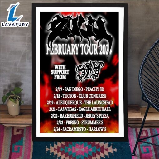 Poster Zulu February Tour 2024 Canvas