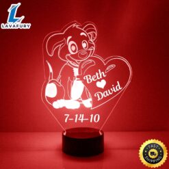 Puppy Love Heart Led Lamp…