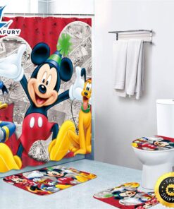 Red Mickey Minnie Mouse Bathroom…