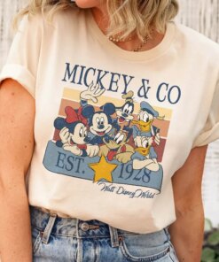 Retro Mickey And Friends Shirt,…