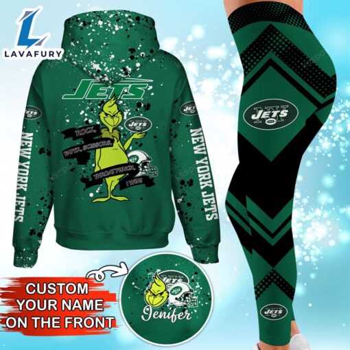 Rock Paper Scissors Throat Punch I Win New York Jets NFL-Hoodie Leggings