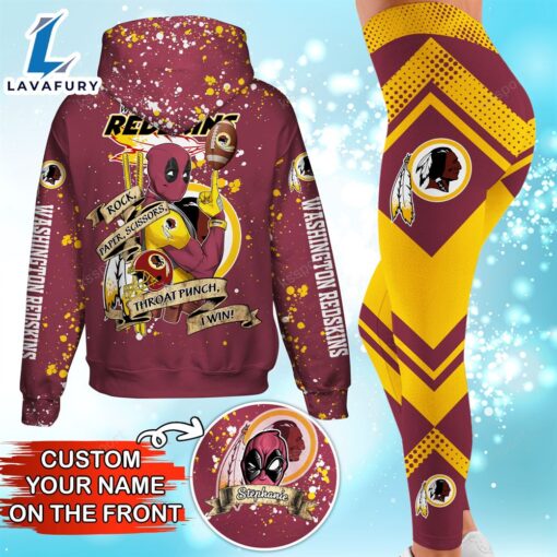 Rock Paper Scissors Throat Punch I Win Washington Redskins NFL-Custom Hoodie Leggings