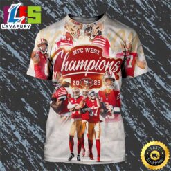 San Francisco 49ers 2023 NFC West Division Champions Back To Back All Over Print Shirt