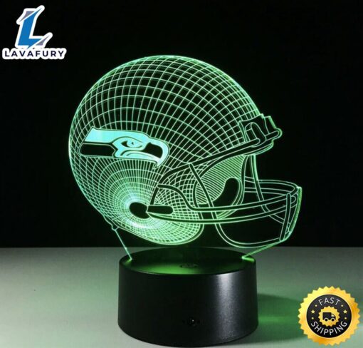 Seattle Seahawks 3d Led Light Lamp Collectible Home Decor Gift Nfl Football Team