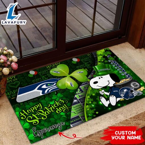 Seattle Seahawks NFL-Custom Doormat The Celebration Of The Saint Patrick’s Day