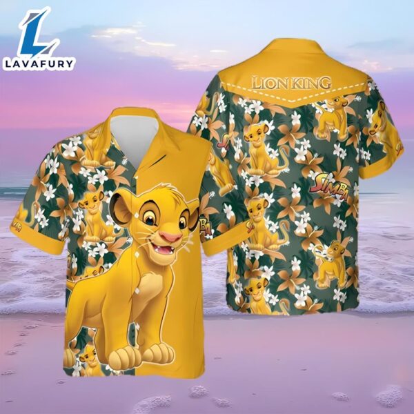 Simba Lion The Lion King Tropical Flowers Summer 3d Hawaii Shirt