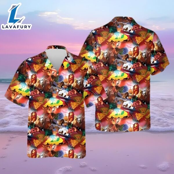 Simba Mufasa Hakuna Matata Lion King Disney Full Printing Hawaiian Shirt