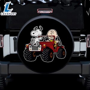 Snoopy And Friend Jeep Car Spare Tire Covers Gift For Campers