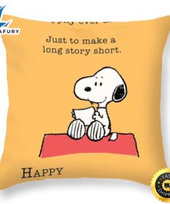 Snoopy Anniversary Throw Pillow