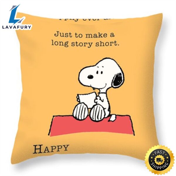 Snoopy Anniversary Throw Pillow