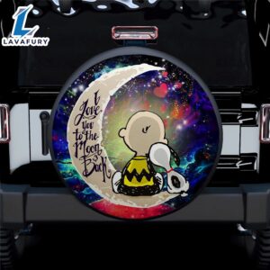 Snoopy Charlie Love You To The Moon Galaxy Car Spare Tire Covers Gift For Campers 1 1