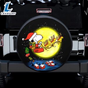Snoopy Christmas Spare Tire Cover Gift For Campers