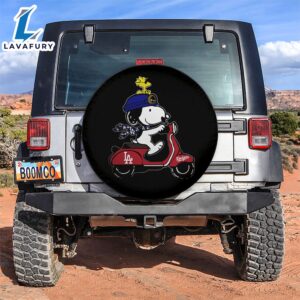 Snoopy Driving Moto Funny Car Spare Tire Covers Gift For Campers 2 1