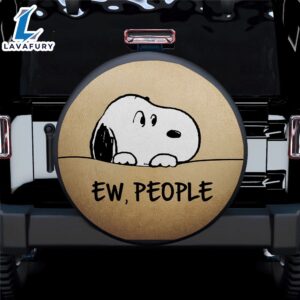 Snoopy Ew People Funny Jeep Car Spare Tire Covers Gift For Campers