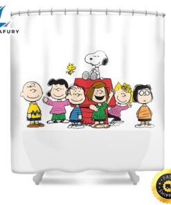 Snoopy Family Shower Curtain
