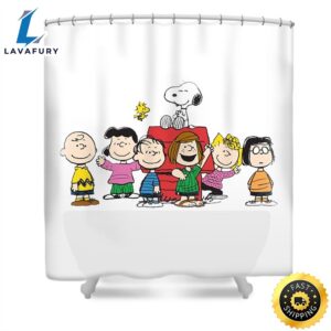 Snoopy Family Shower Curtain