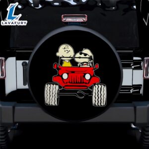 Snoopy Friends Driving Jeep Car…