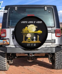 Snoopy Let It Be Car Spare Tire Covers Gift For Campers 2 1