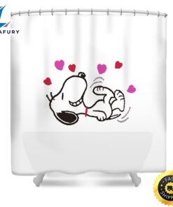 Snoopy Love Shower Curtain